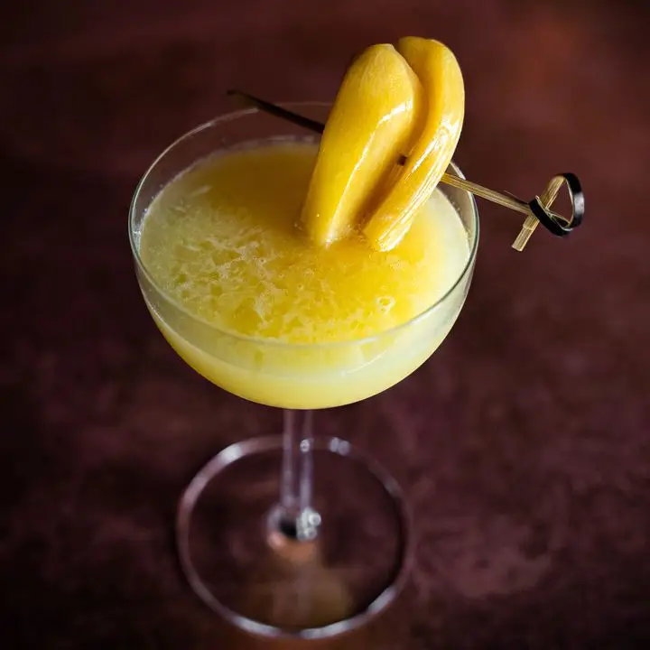 The Langka & Lemongrass cocktail at Gugu Room in NYC