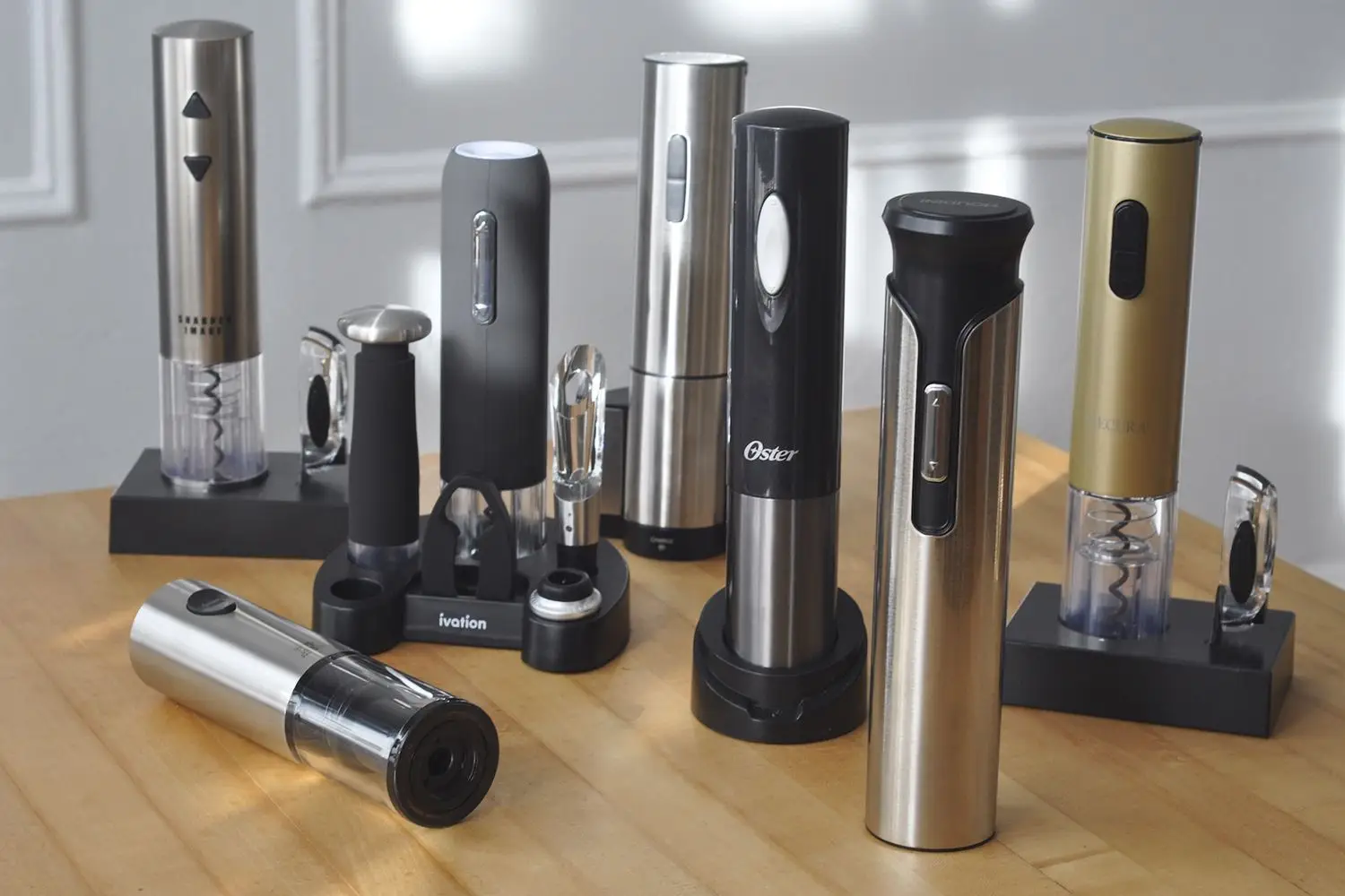 Group shot of best electric wine openers