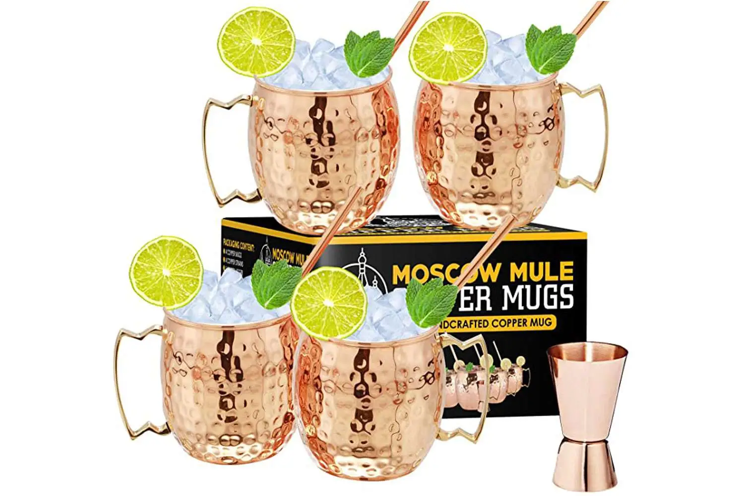 Gold Armour Moscow Mule Copper Mugs