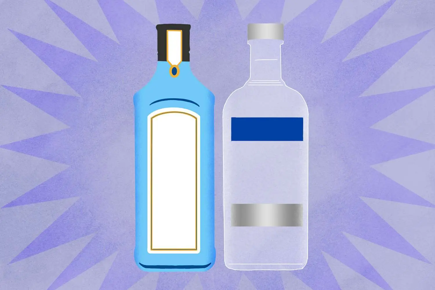 Ordering a Martini gin or vodka bottles