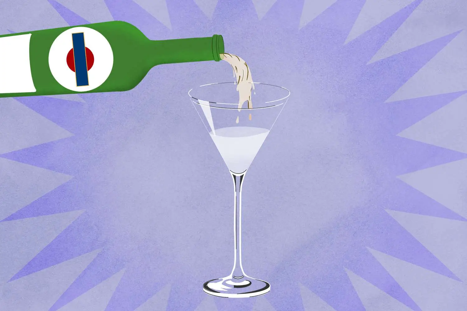 Vermouth going into Martini