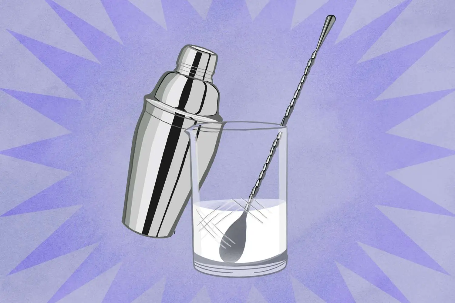 Ordering a Martini shaking tin and mixing glass