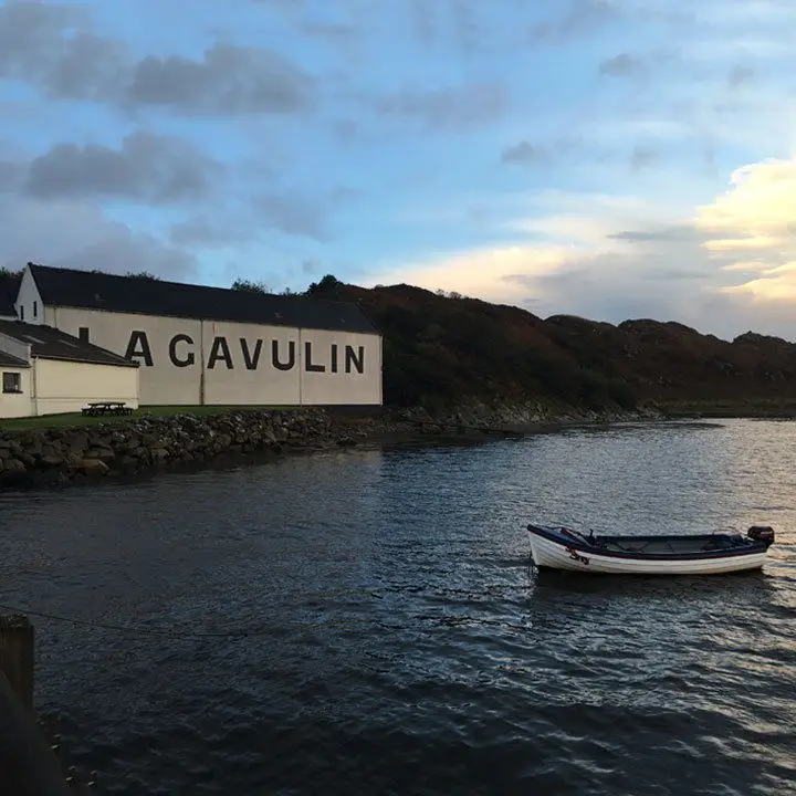 Lagavulin distillery in Islay, Scotland. The word 