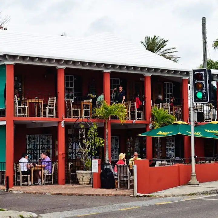 Exterior of the Soggy Dollar Bar in the British Virgin Islands