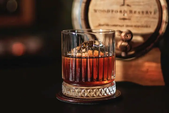 Barrel-aged Manhattan made using fermentation at Mother