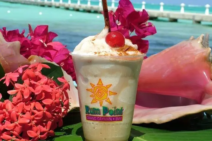 A Mudslide in a plastic cup at Wreck Bar