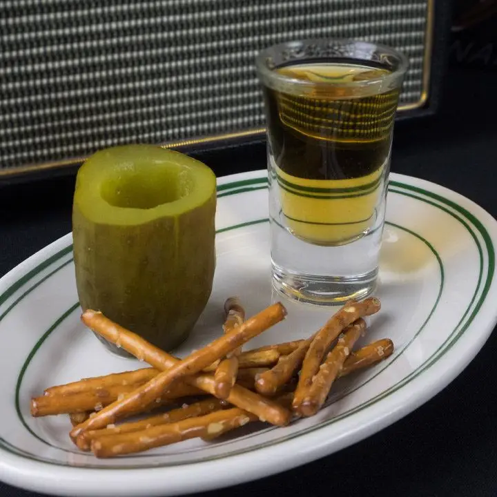 pickleback cocktail at cottonmouth club
