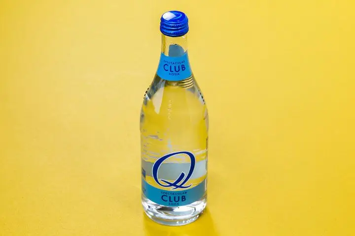 Q Club Soda bottle
