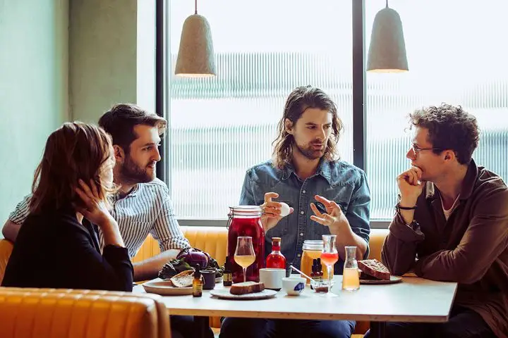 Johnny Drain (center) leading a fermentation class at Cub