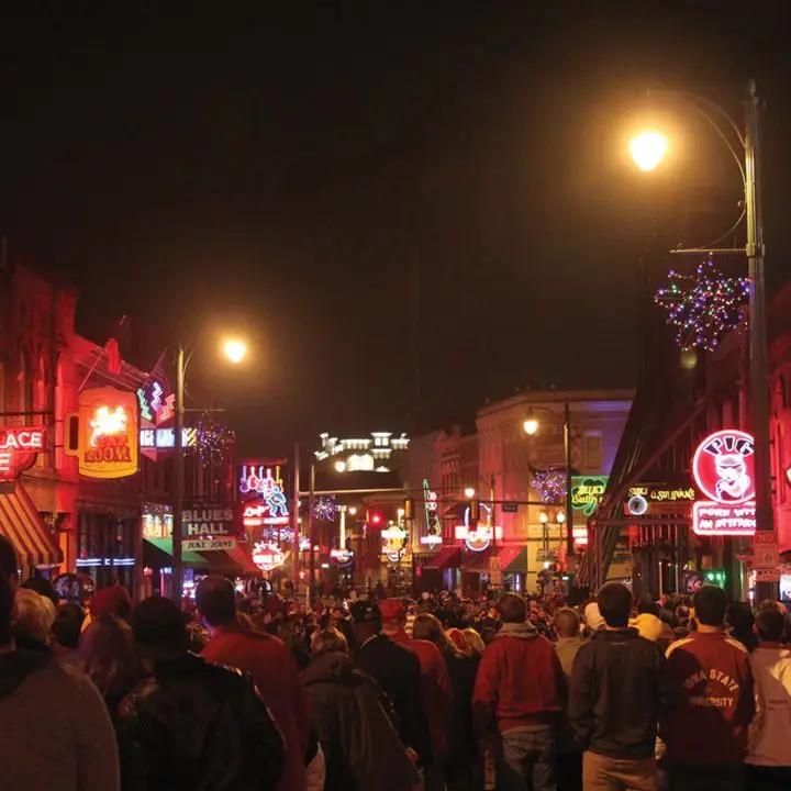 A street scene in Memphis
