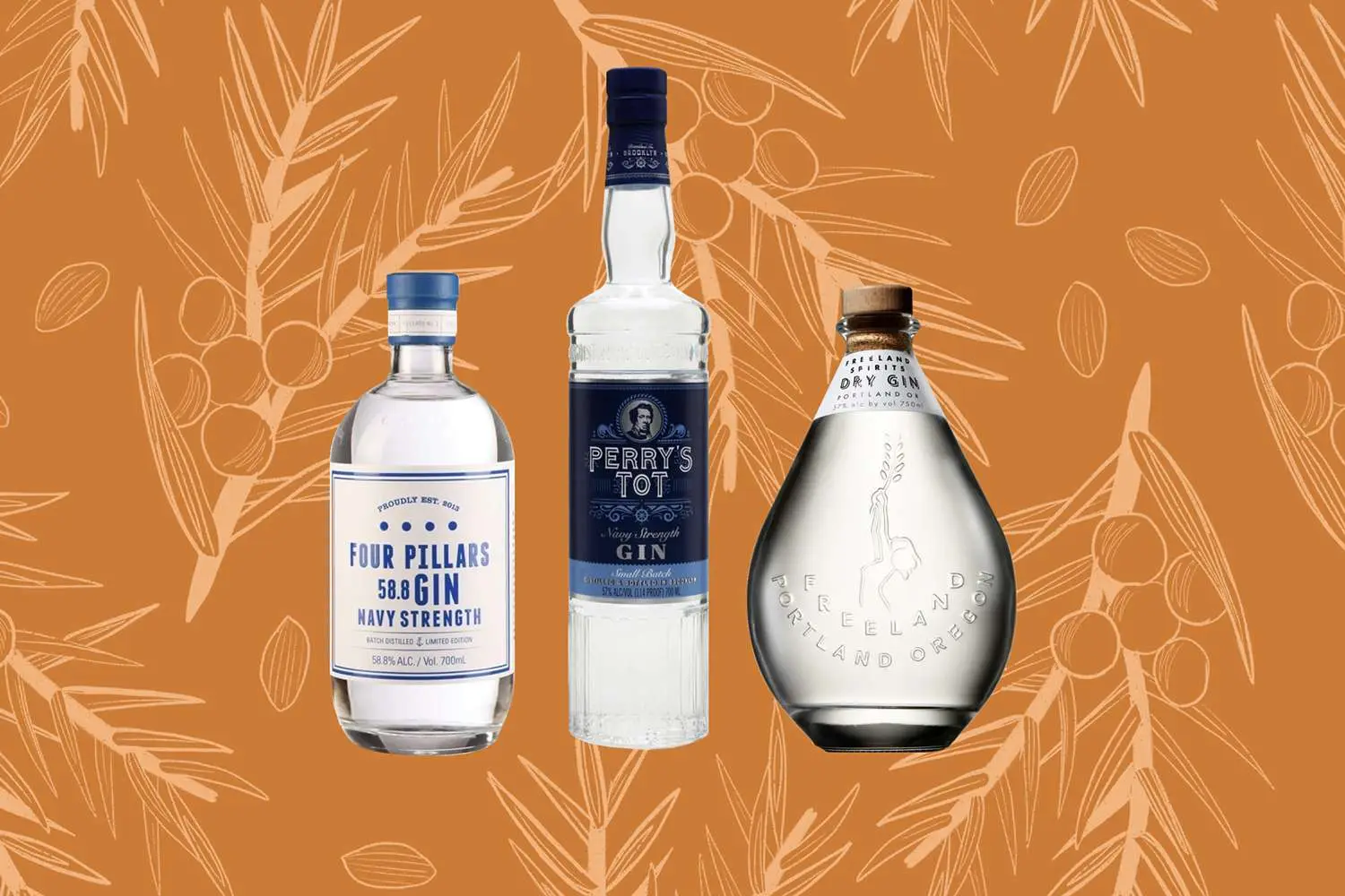 Bottle of Four Pillars Navy Strength Gin, Perry