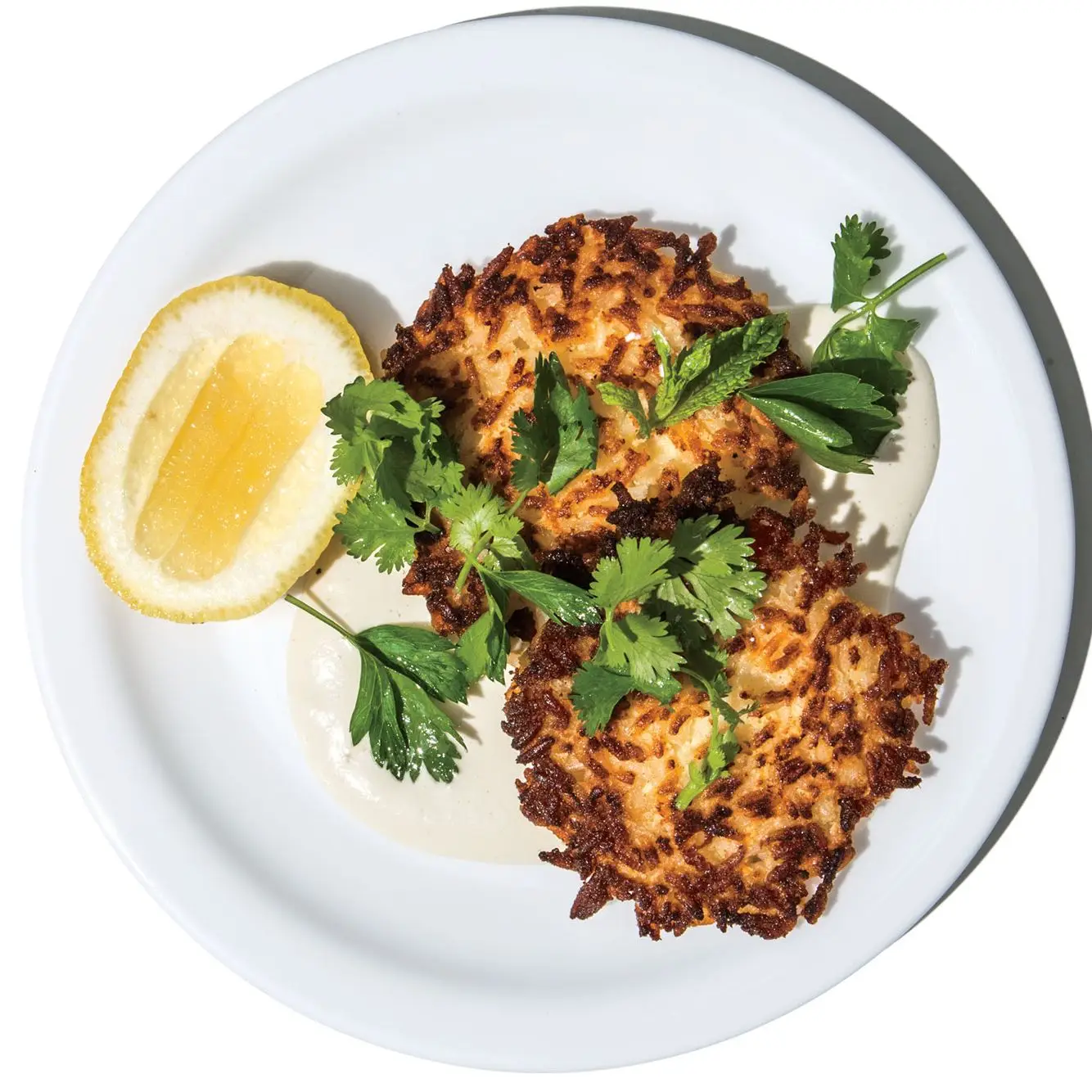 Bolos de arroz crocante com molho de tarador