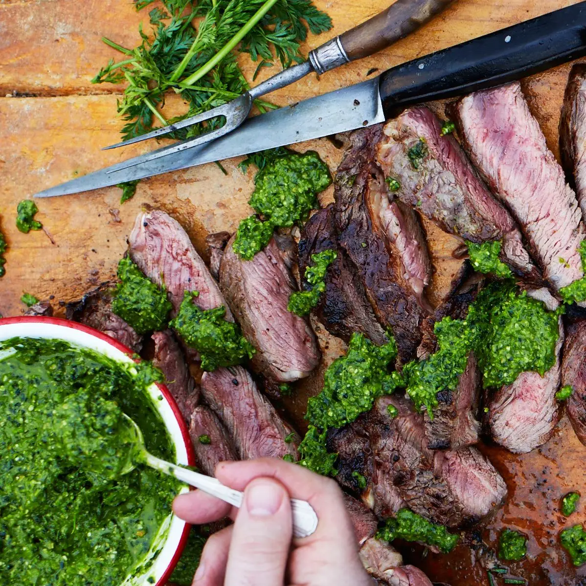 Chuck Eye com cenoura Top Salsa Verde