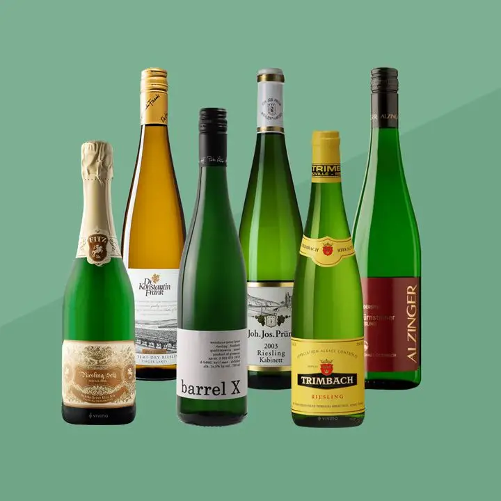 Riesling bottles