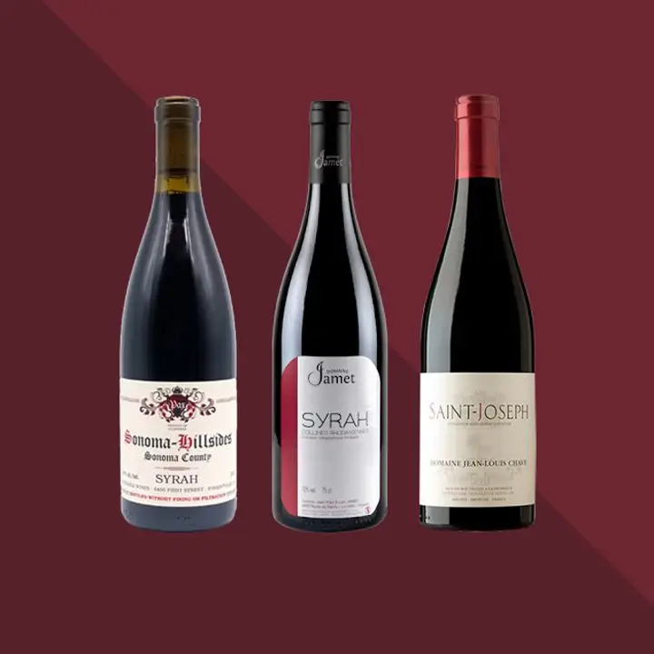 Syrah/Shiraz bottles