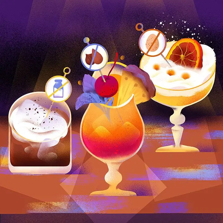 Cocktails illustration