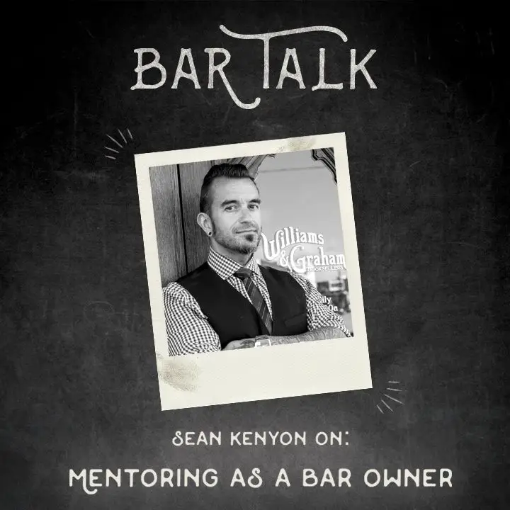 Sean Kenyon sabe que a orientação é um elemento crucial da propriedade do bar