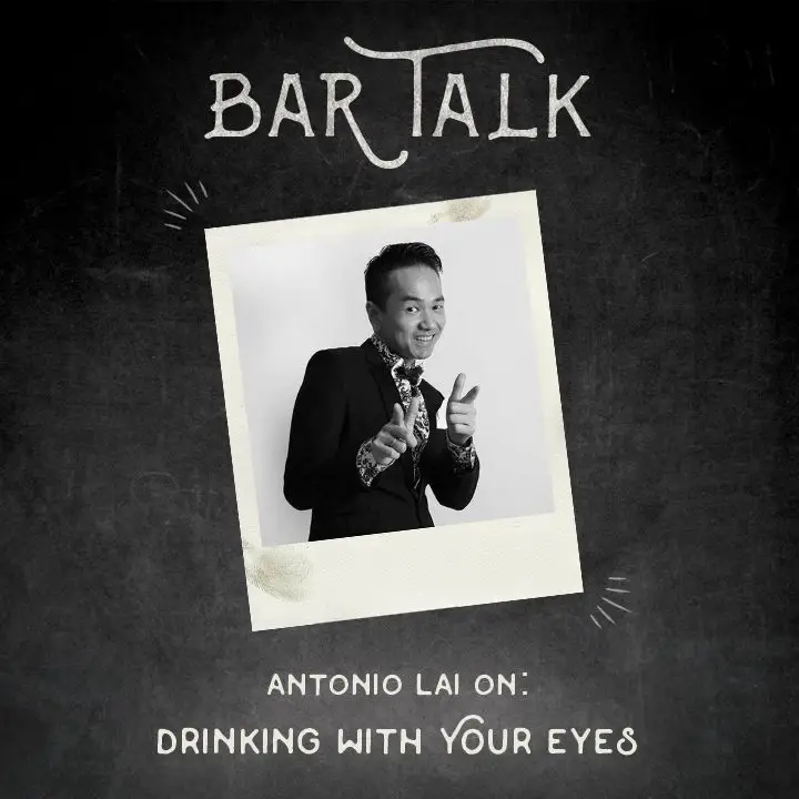 Antonio Lai ao beber com os olhos