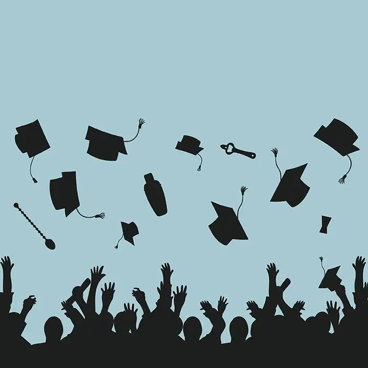 Eu fui para a escola de bartender. E era um desperdício total absoluto de dinheiro