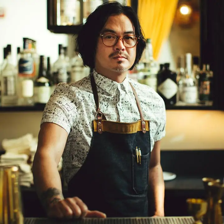 Atrás do menu inspirado de Danny Louie no senhor Jiu's em São Francisco