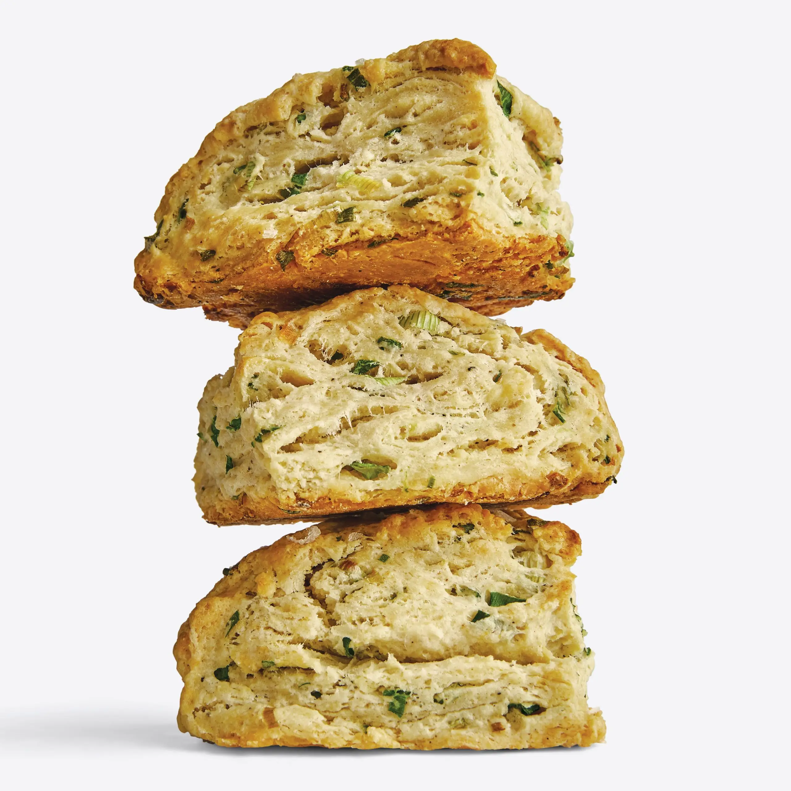 Creme de leite e biscoitos de cebola