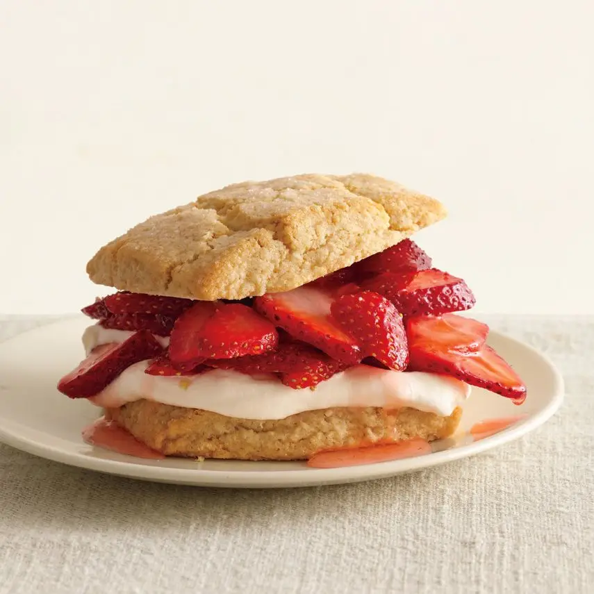 Os brechos de morango de amêndoa