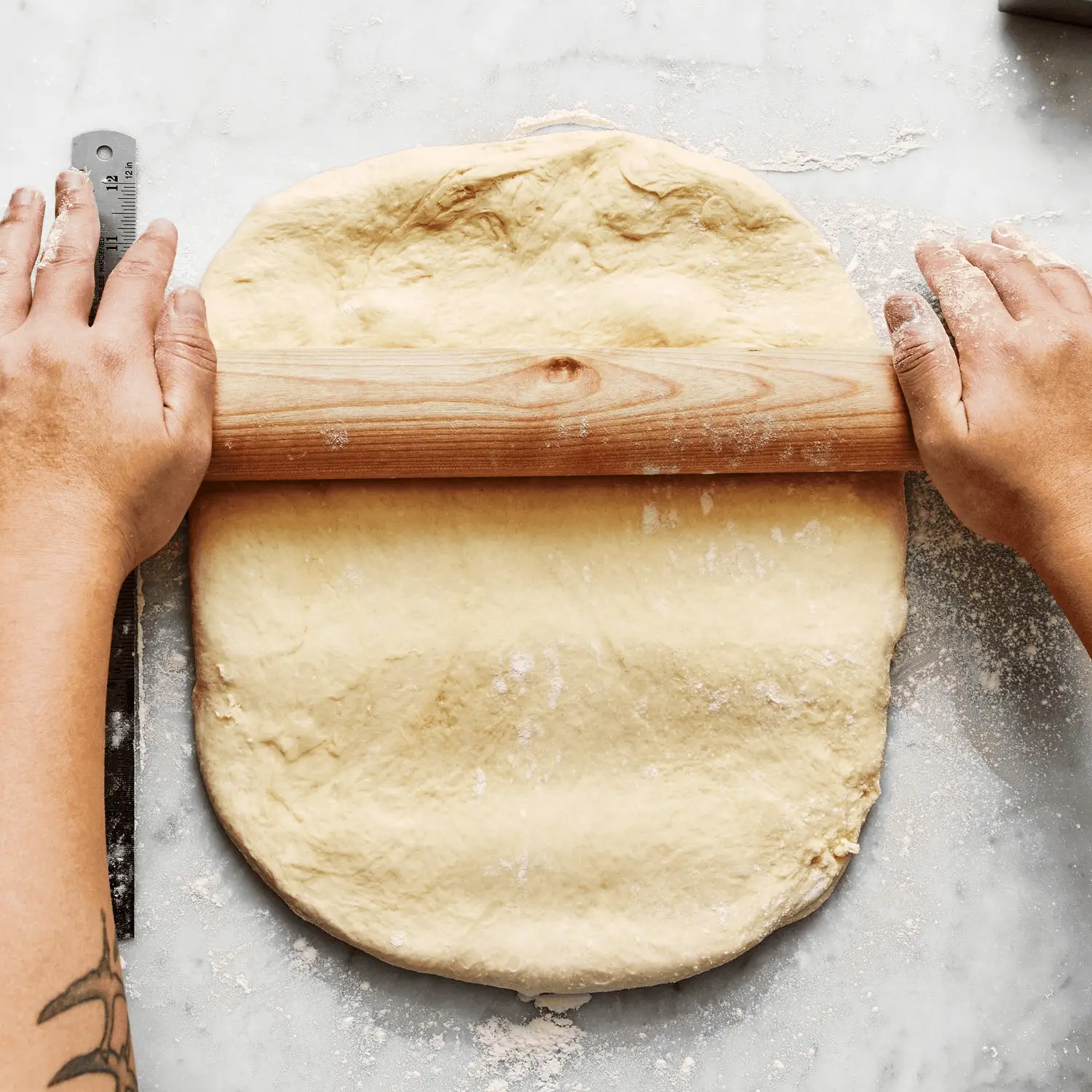 Creme de leite e punção puxada e rolos de cebolinha