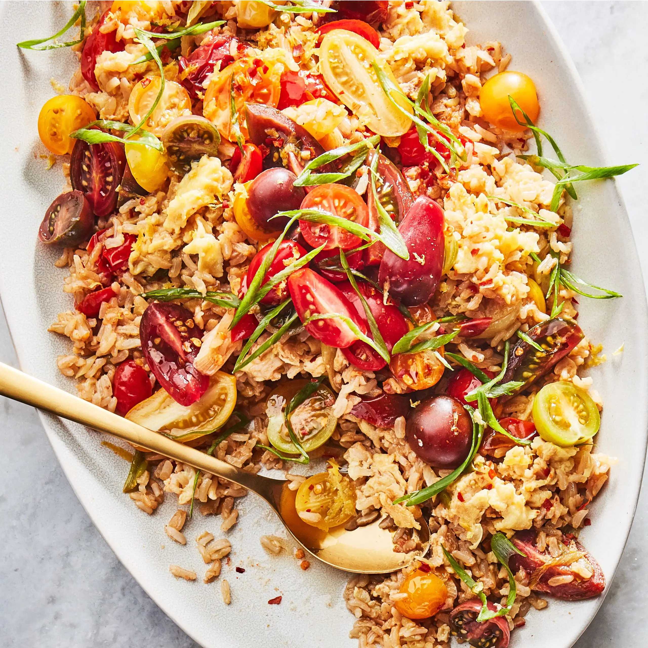 Arroz frito de tomate