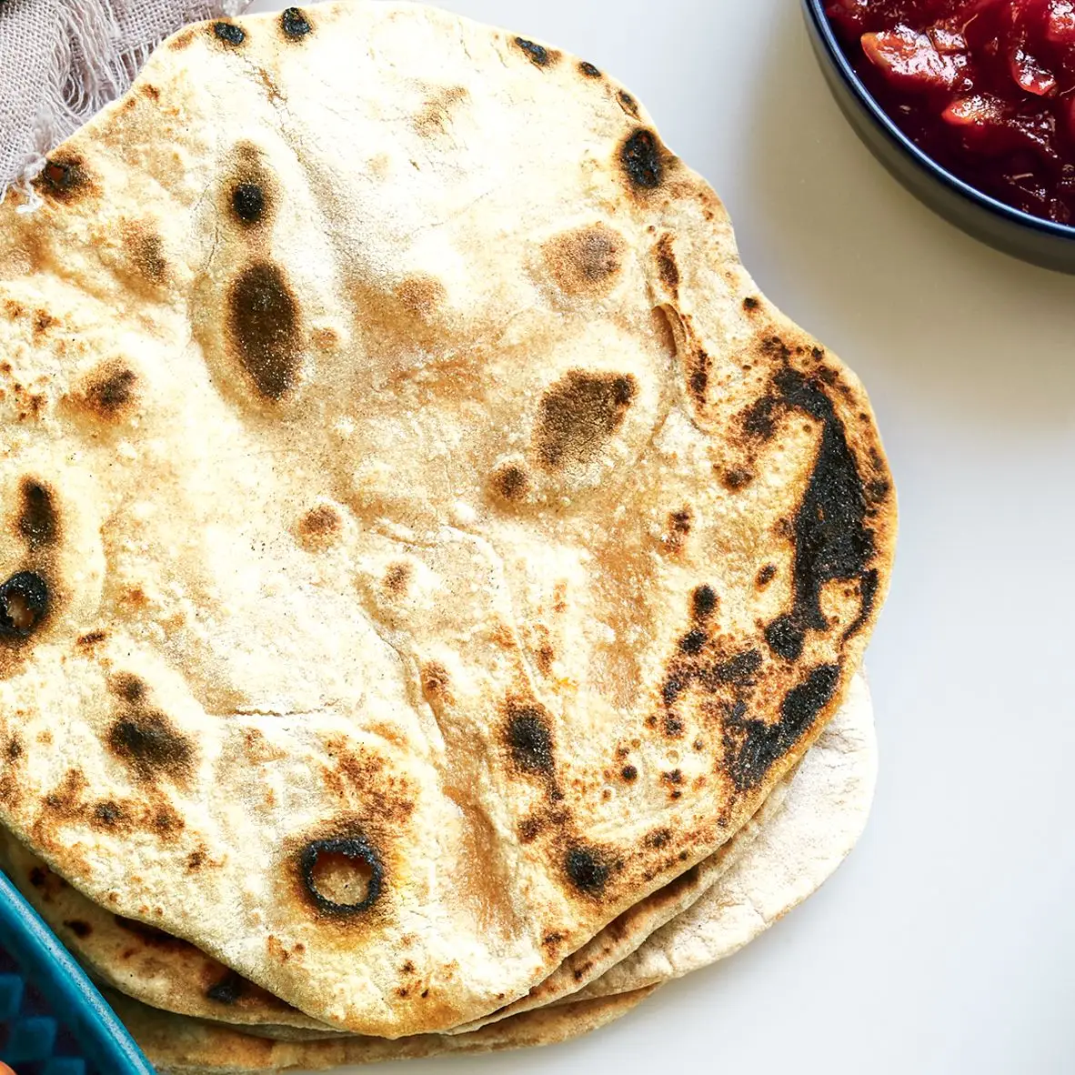 Chapatis de trigo integral