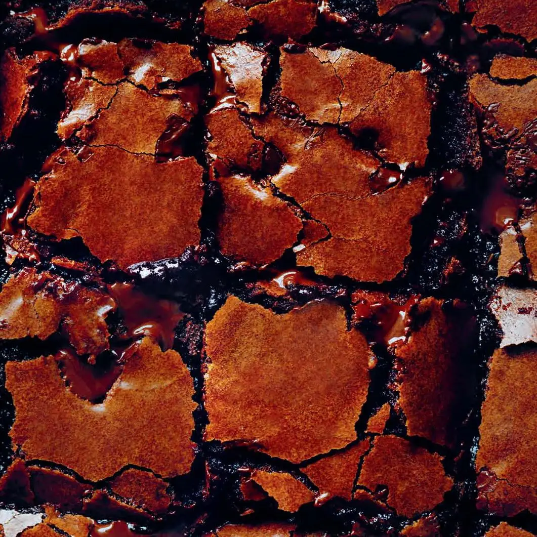 Brownies de chocolate derretido