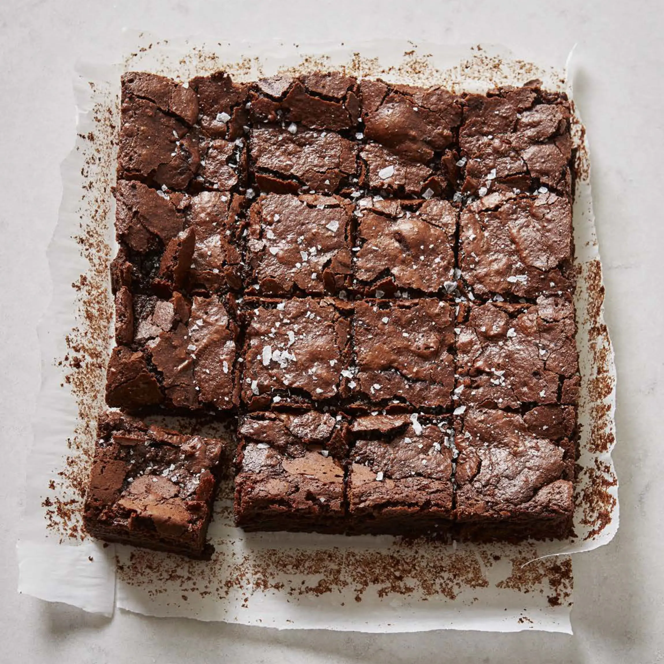 Brownies de centeio a fermento