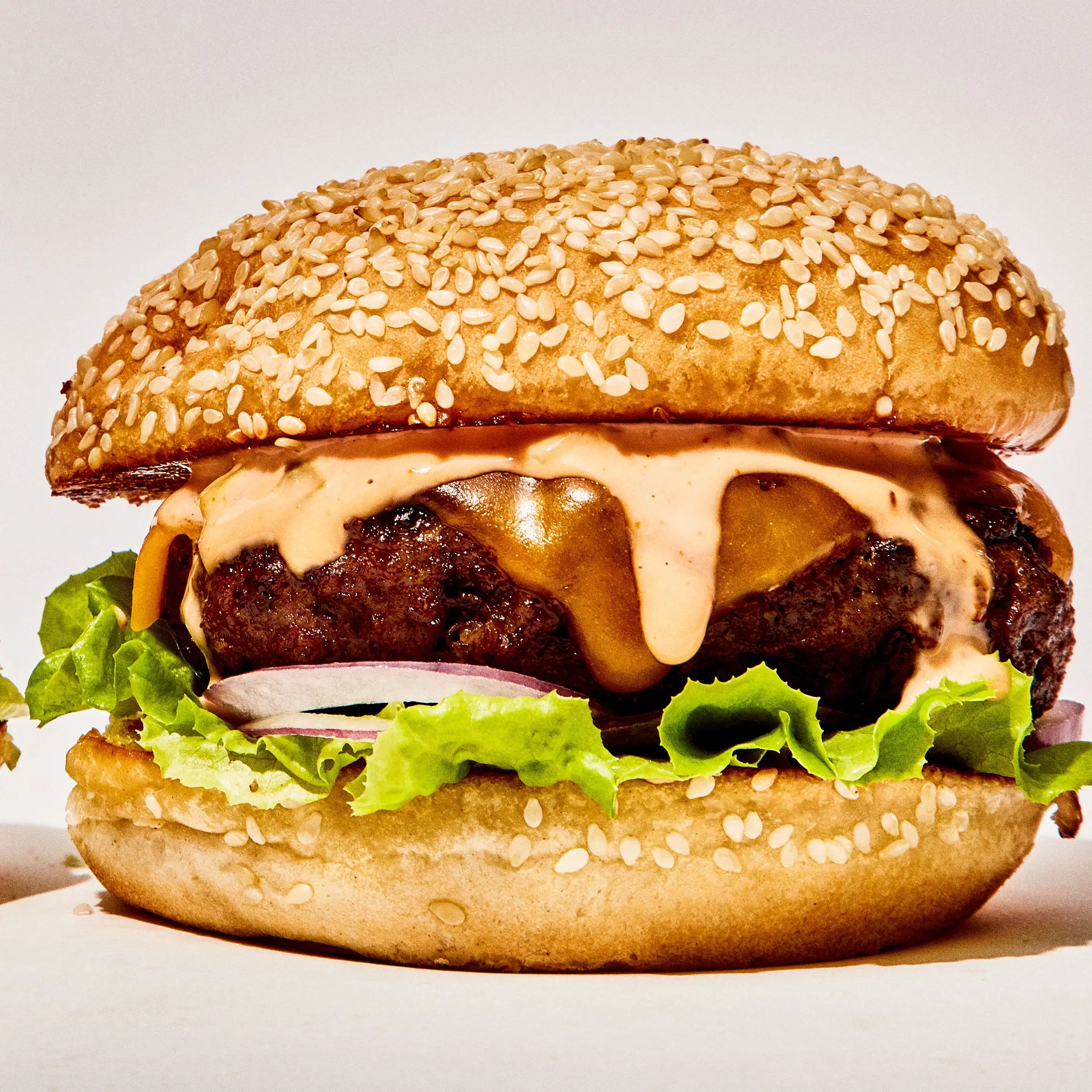 O hambúrguer basicamente