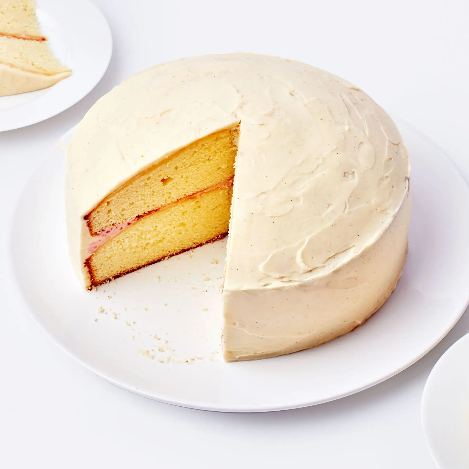 Bolo de baunilha sem mixer com cobertura de cream cheese picante