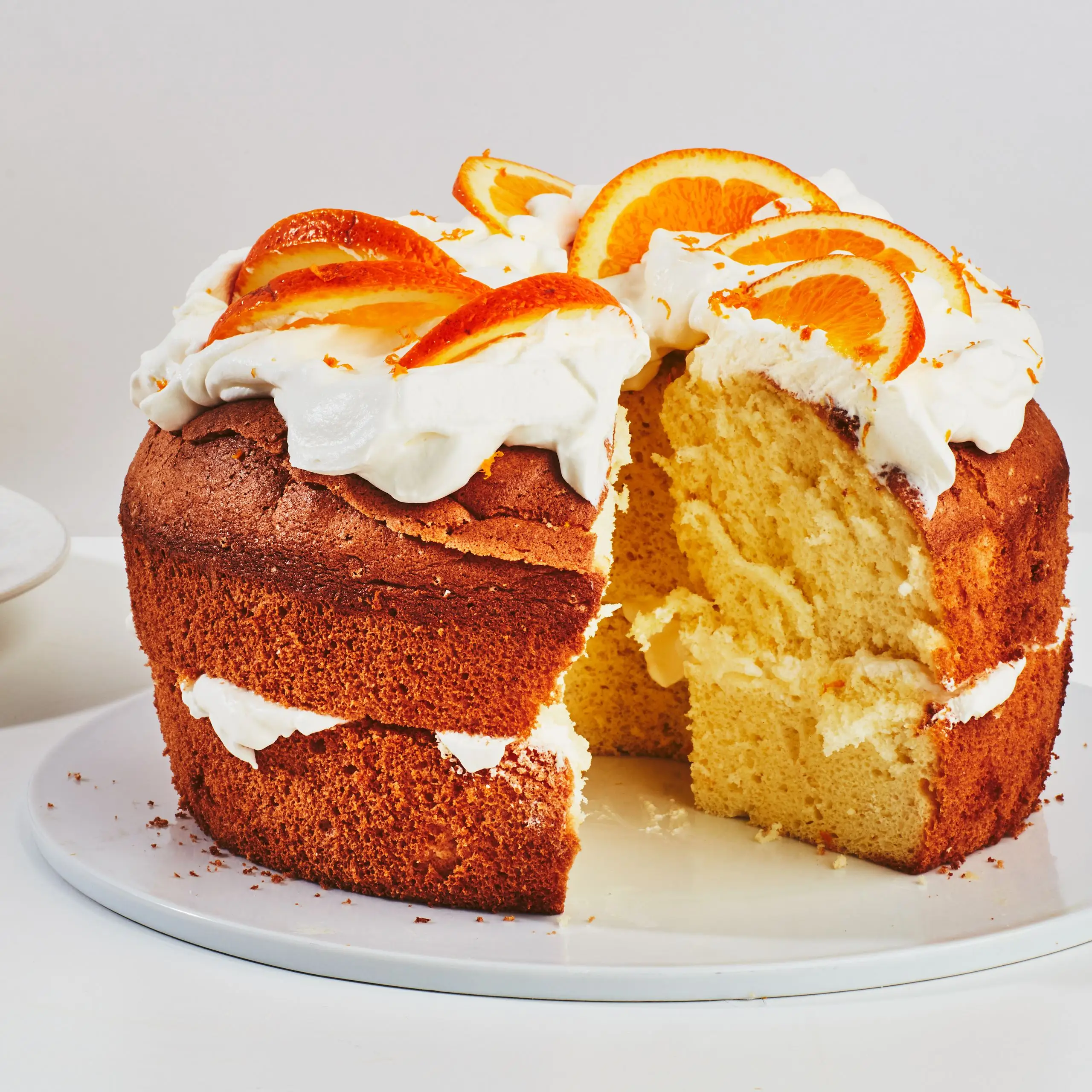Bolo de chiffon laranja