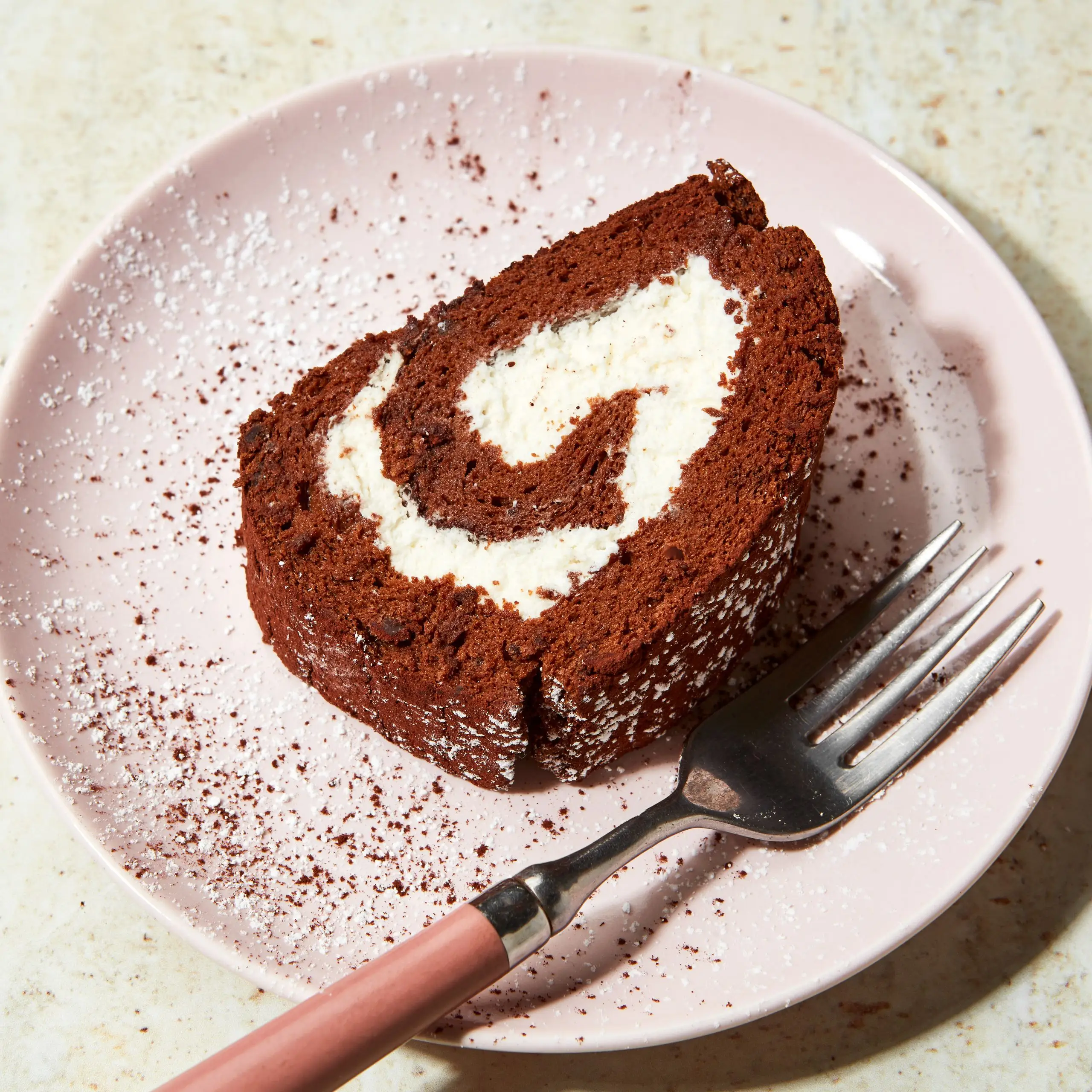 Rolo de chocolate mais claro do que o ar