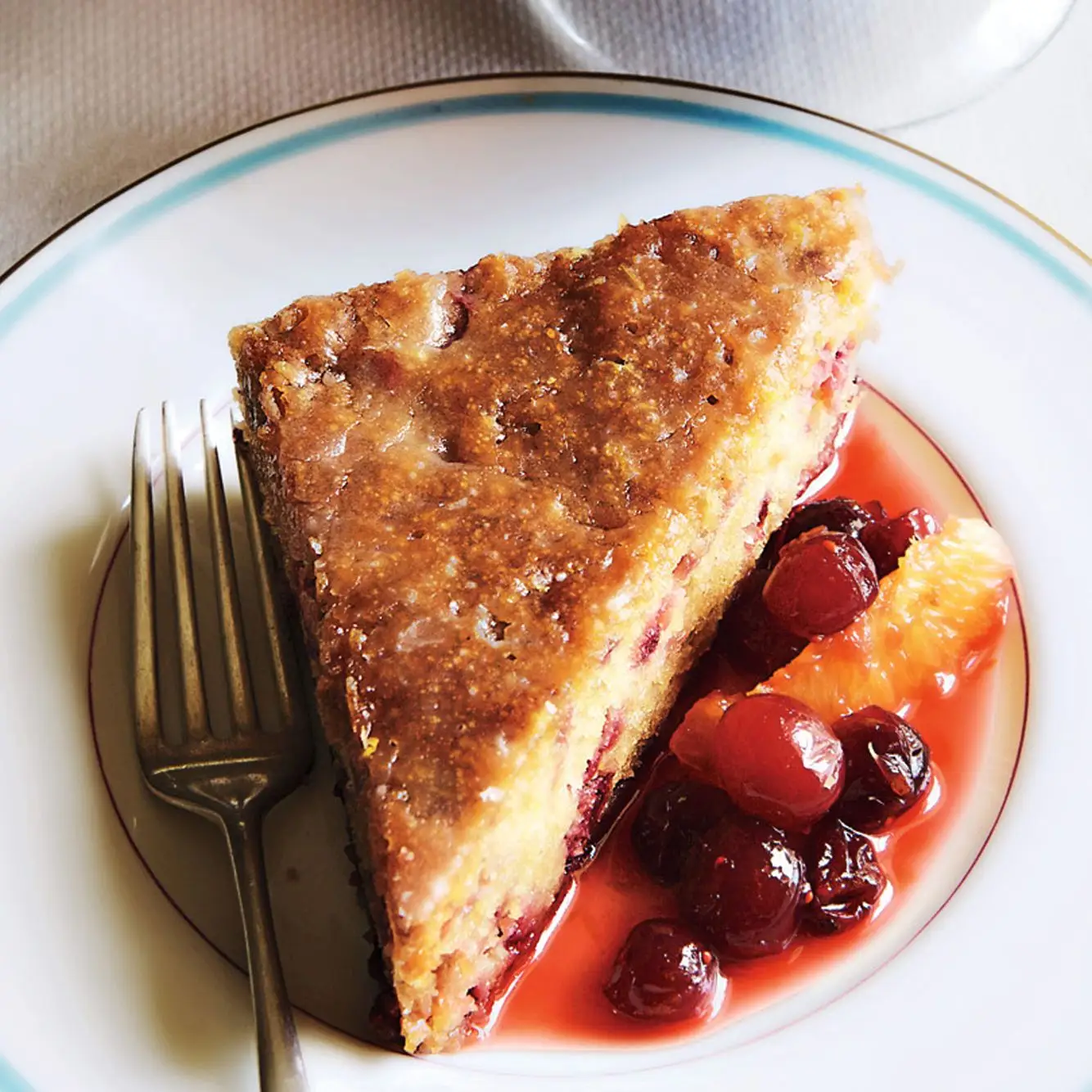 Bolo de especiarias de cranberry