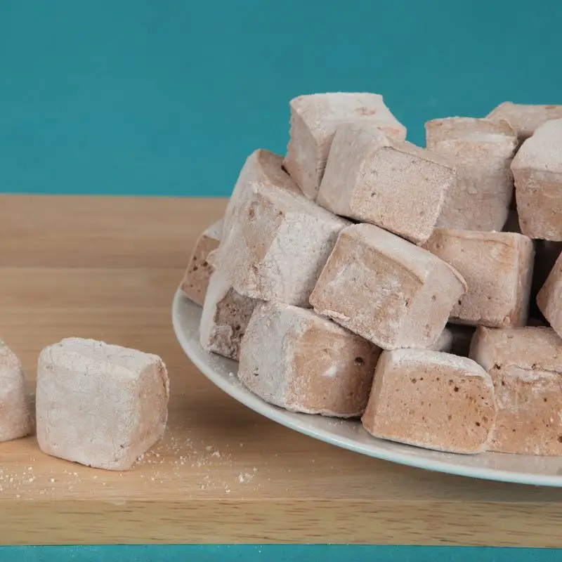 Marshmallows de chocolate-malte