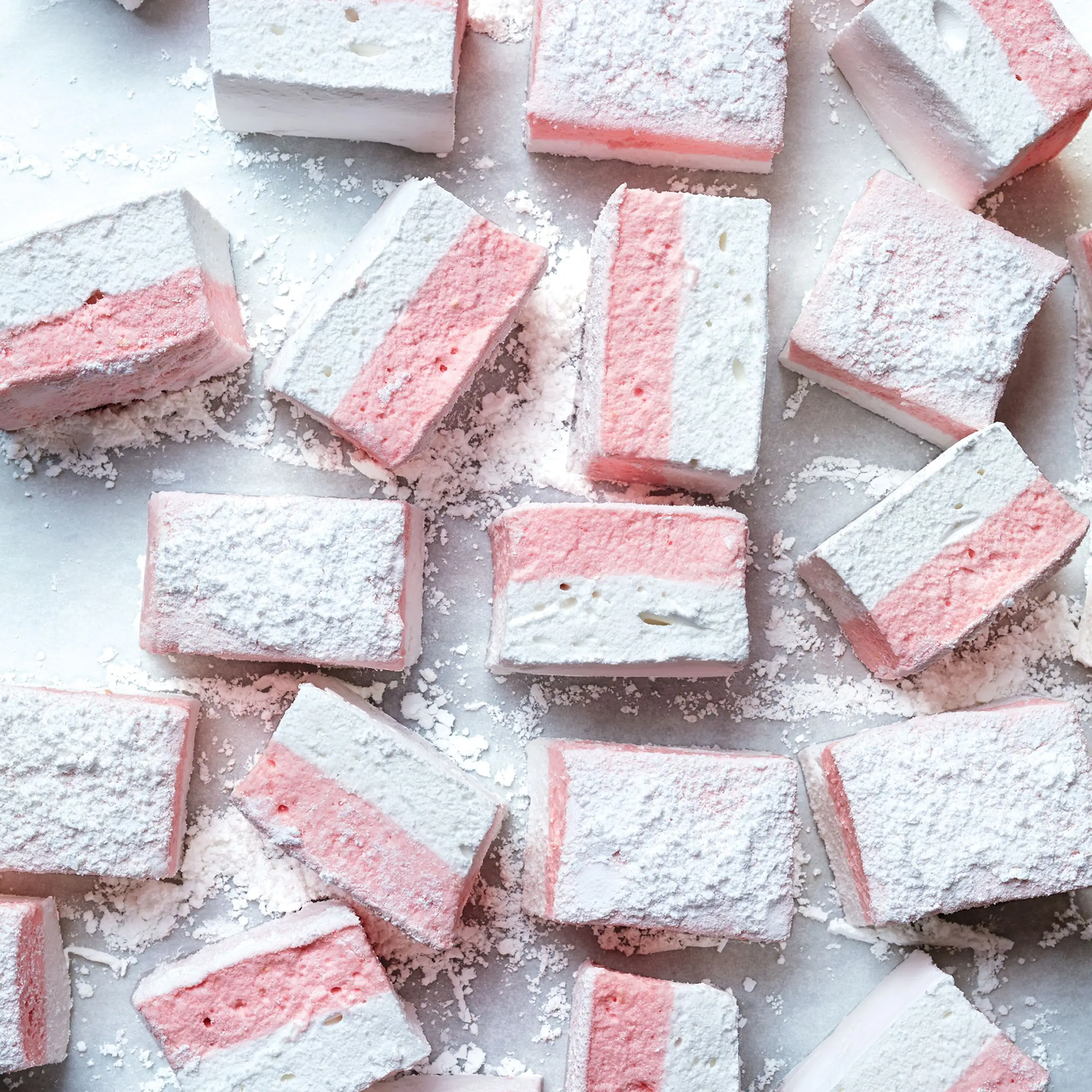 Marshmallows de laranja de sangue e coco