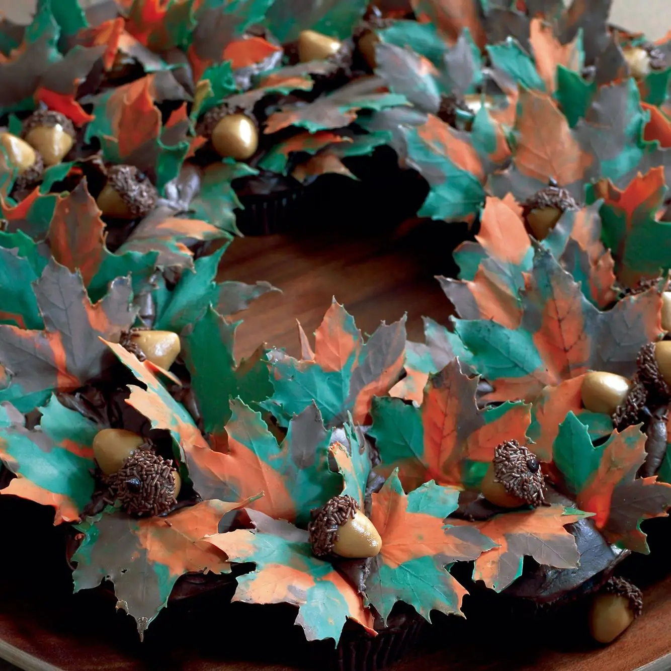 Folhas de outono Cupcake Greath