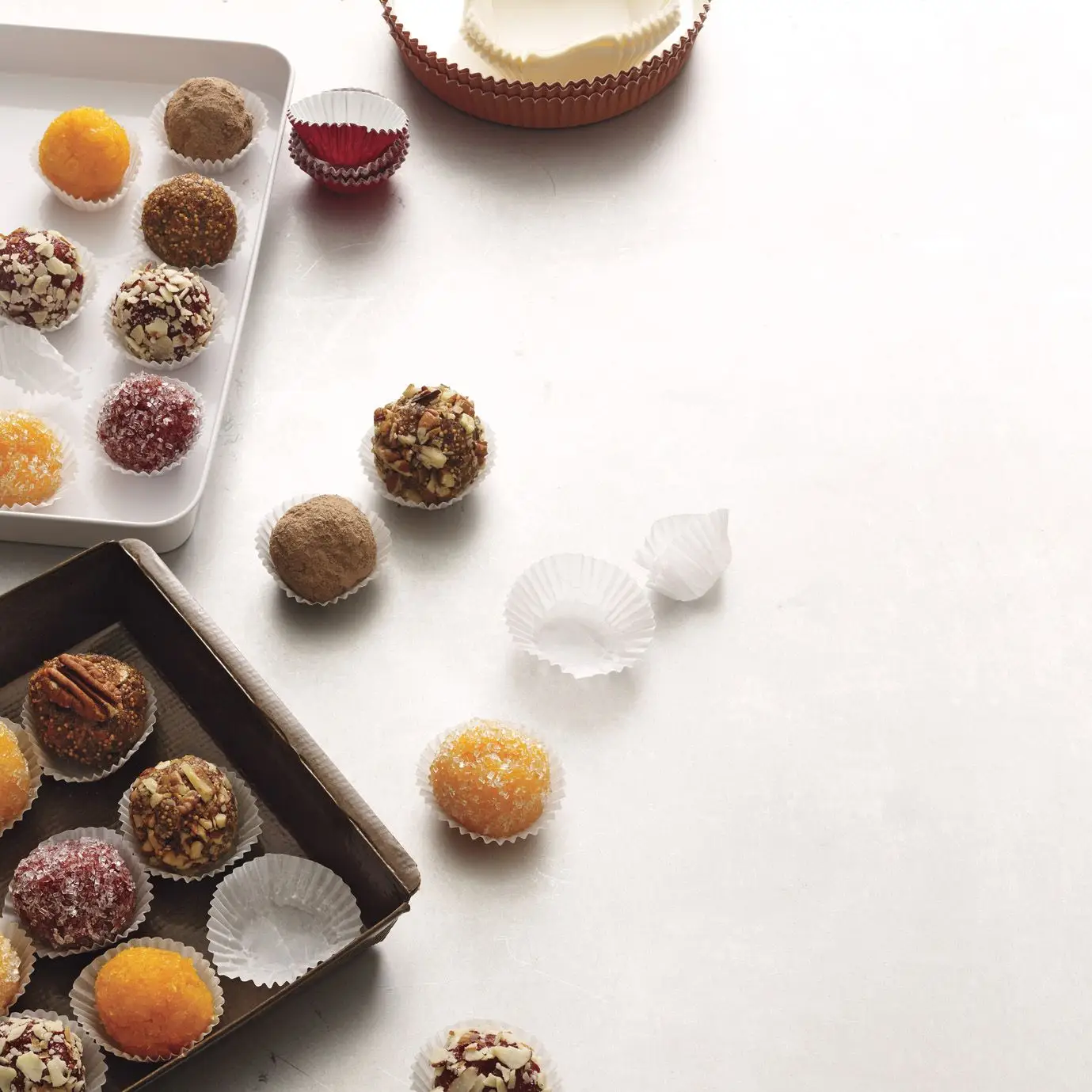 Bonbonos de frutas e especiarias