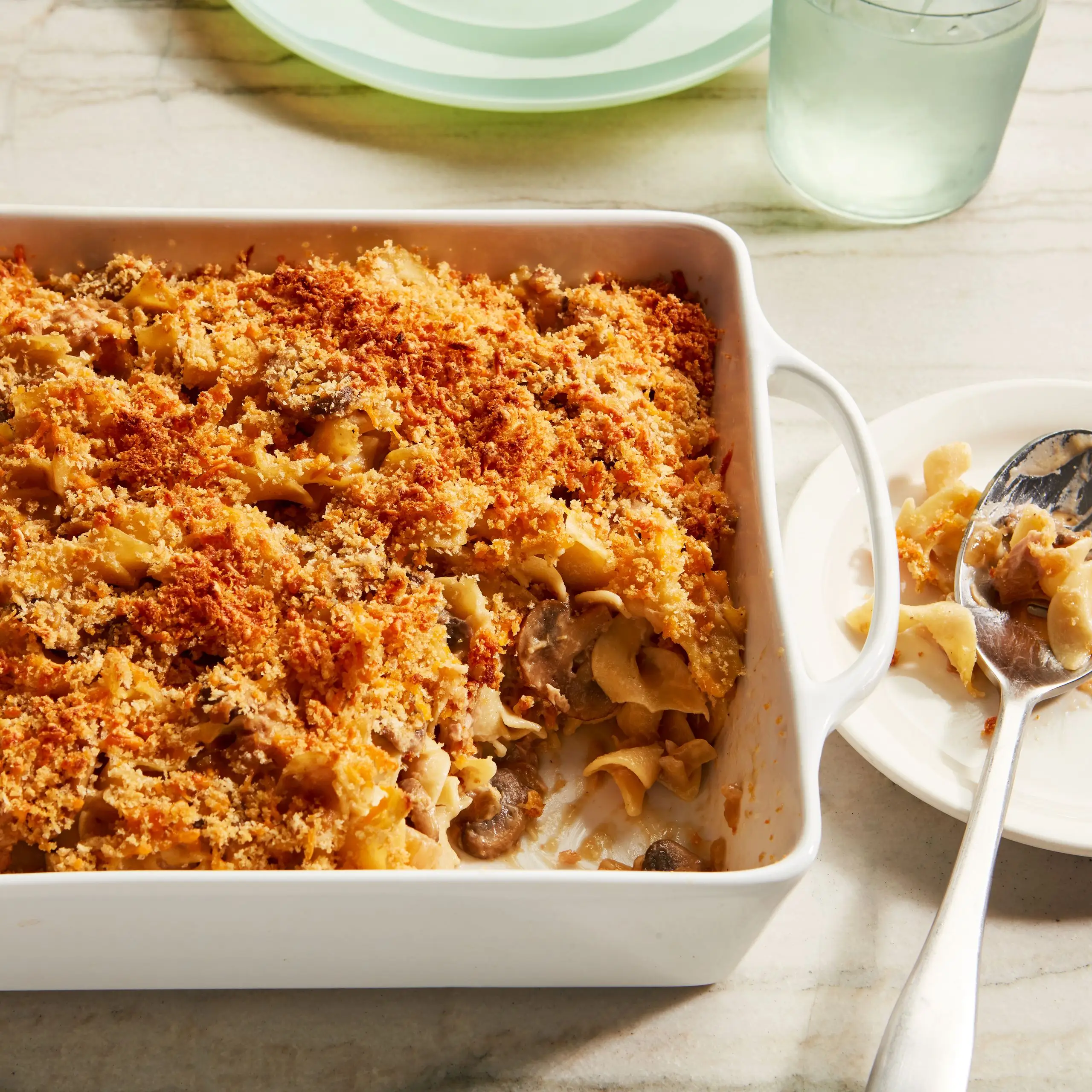 Caçarola de macarrão de atum