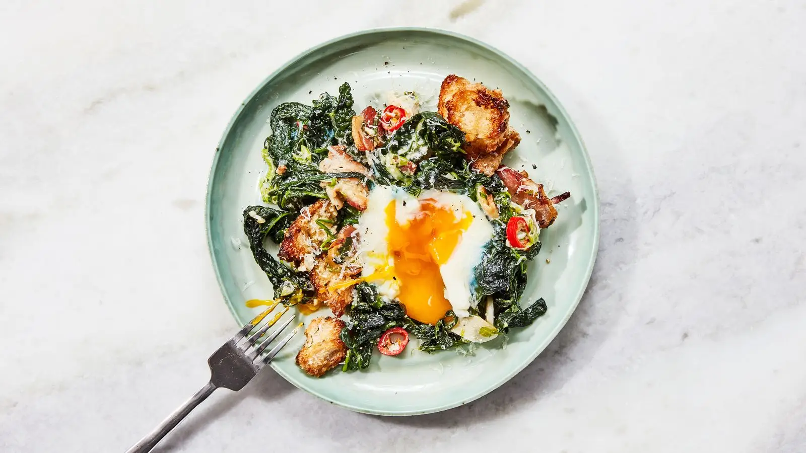 This image may contain Plant Cutlery Fork Food Vegetable Dish and Meal