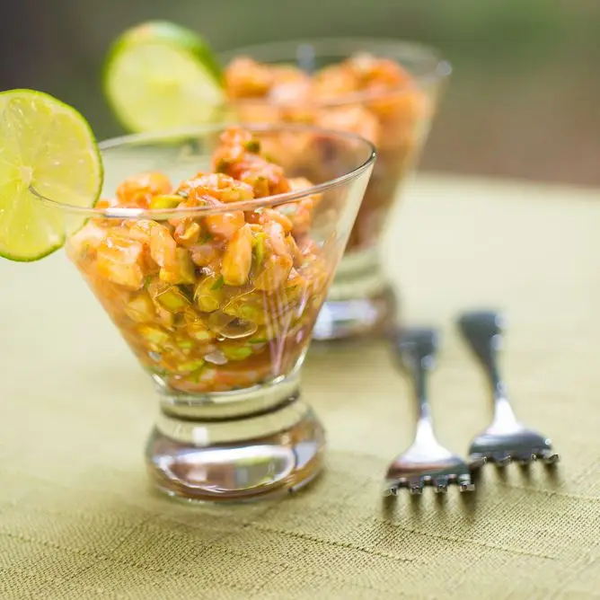 CEVICHE DE CAMARON: CAVICHE CEVICHE 'Cocktail