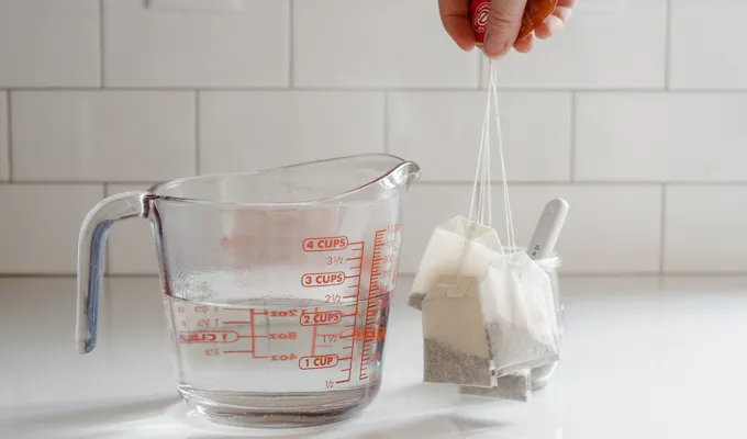 Lots of tea bags for making chai concentrate.' title='Iced Chai Latte Recipe