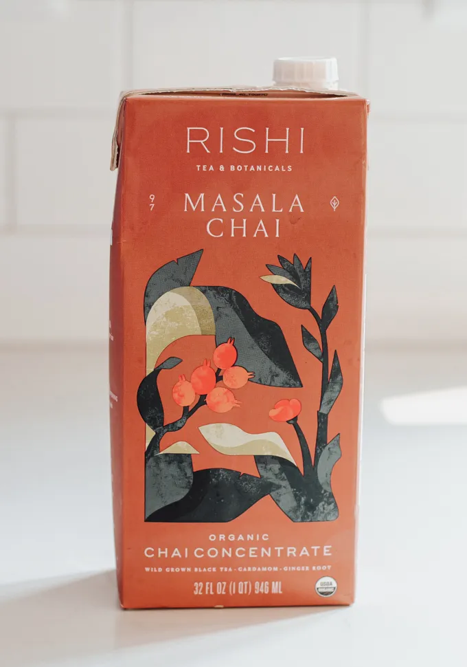 Rishi Masala chai concentrate.' title='Iced Chai Latte Recipe