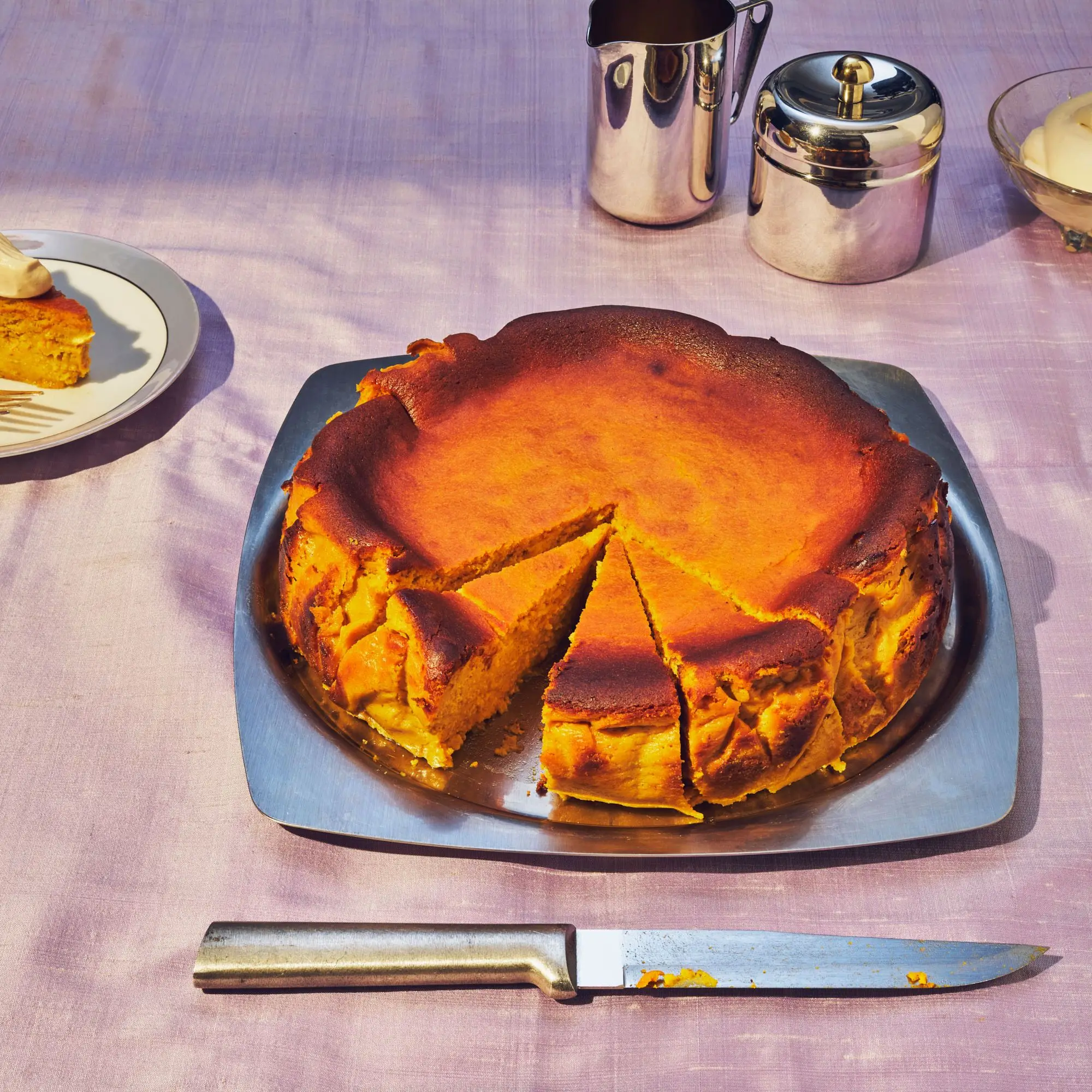 Cheesecake basco de abóbora