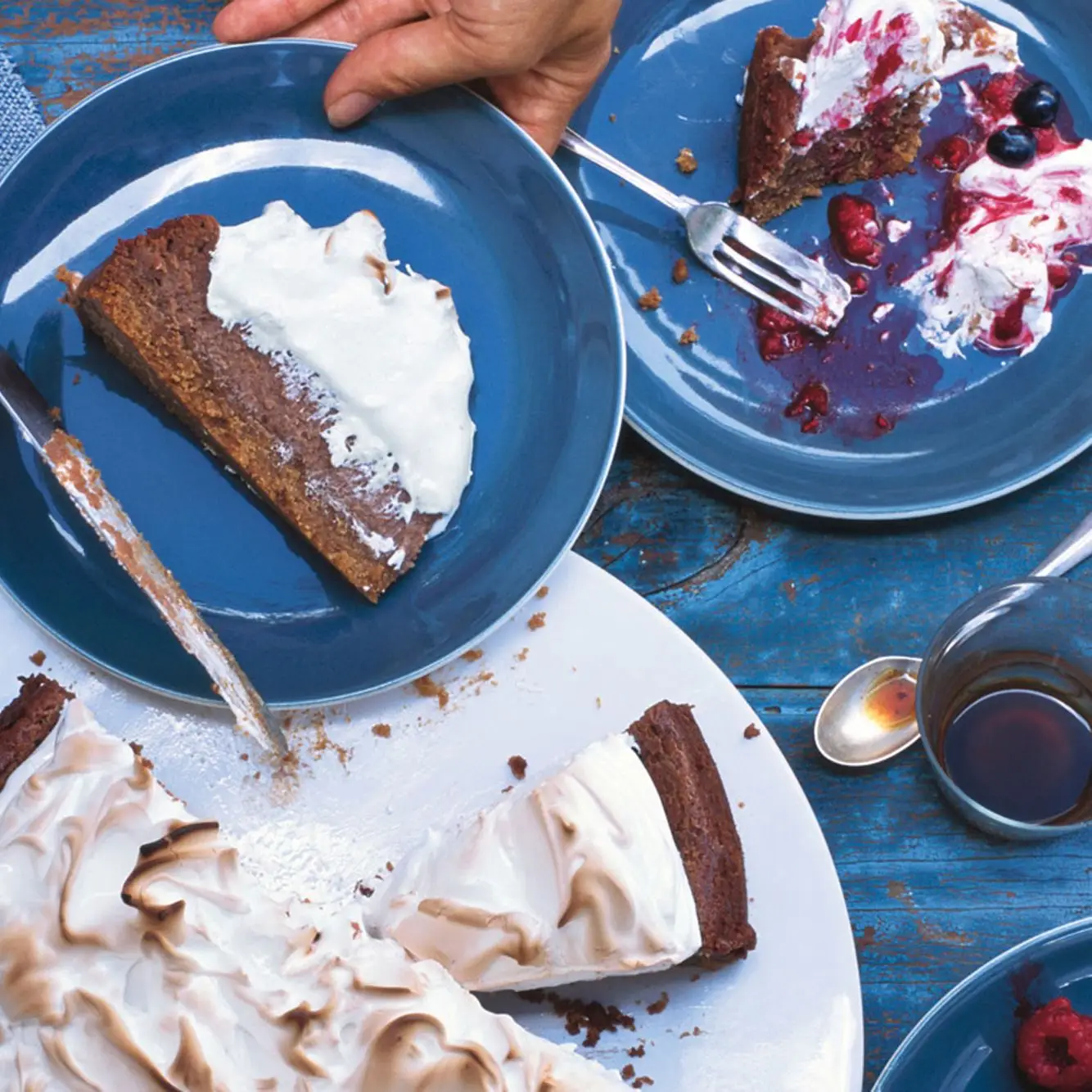 S'mores Cheesecake com bagas de verão