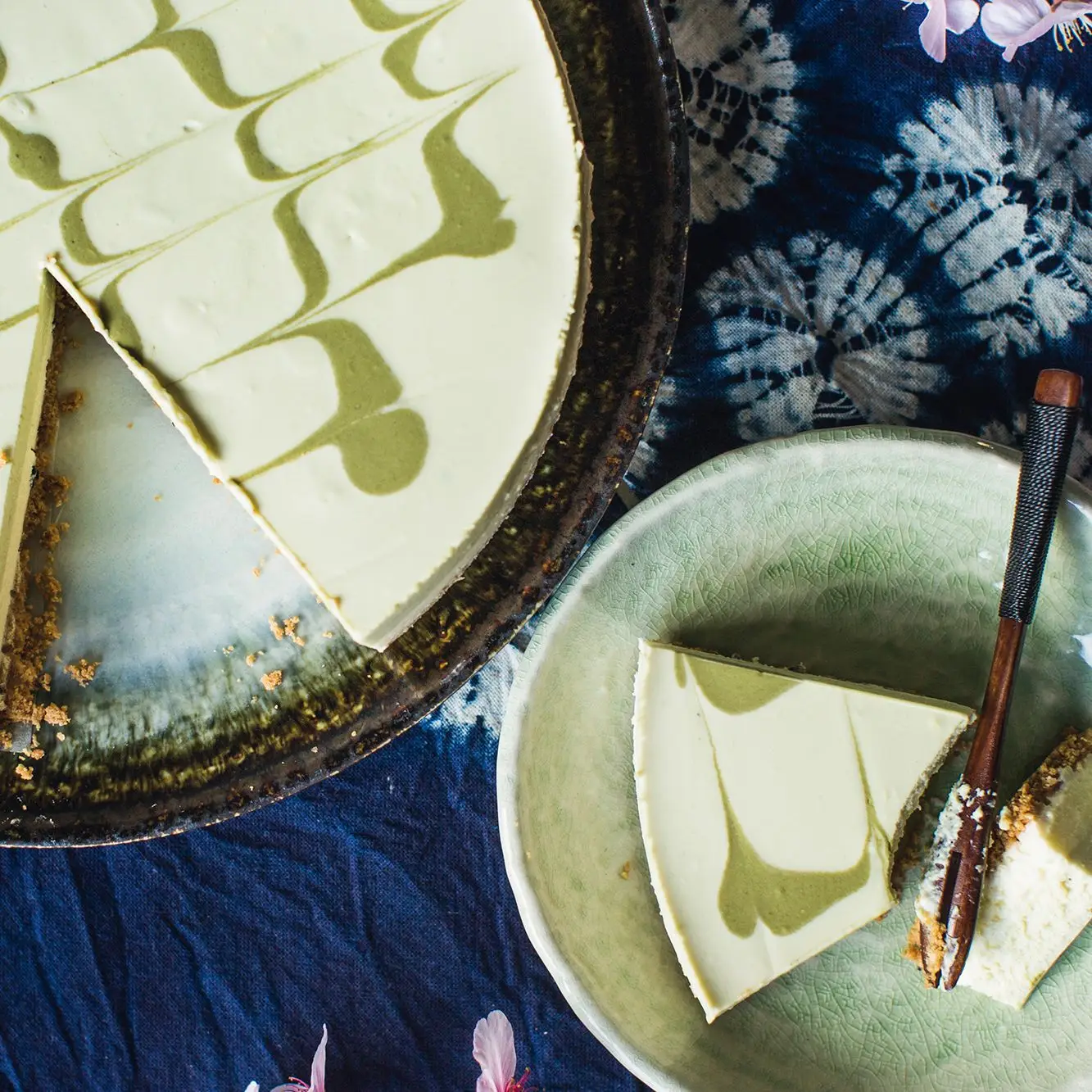 Cheesecake de chá verde