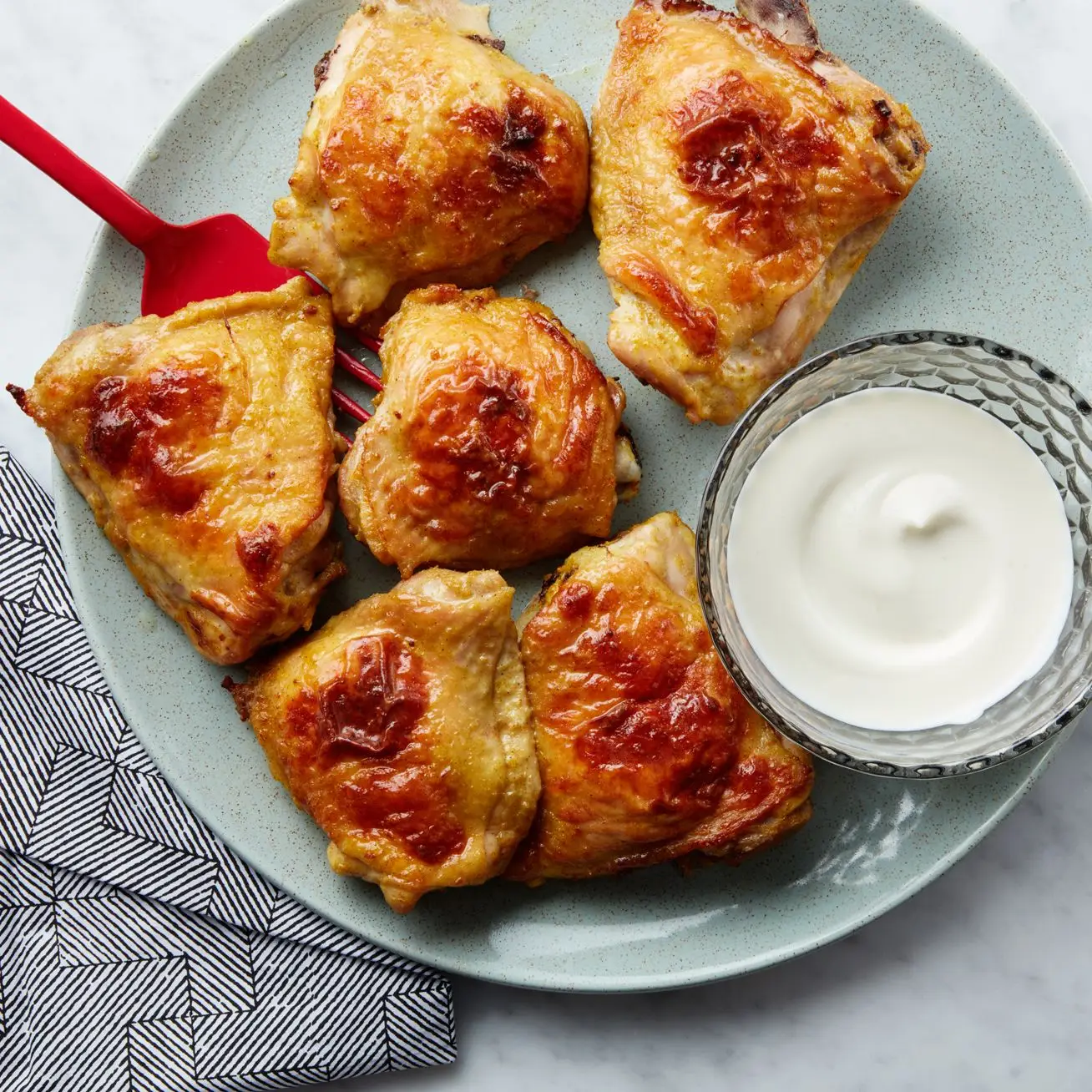 Coxas de frango com 3 ingredientes