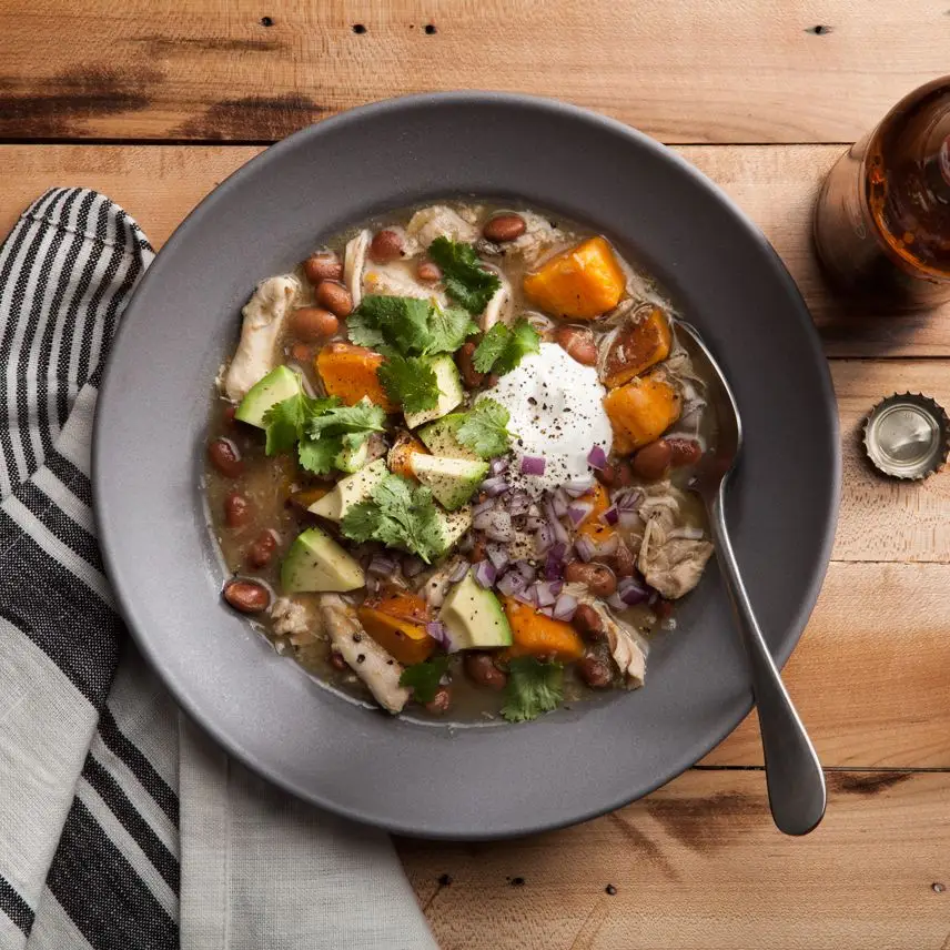 Chili de frango verde de cooker lento